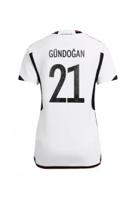 Fotbalové Dres Německo Ilkay Gundogan #21 Dámské Domácí Oblečení MS 2022 Krátký Rukáv